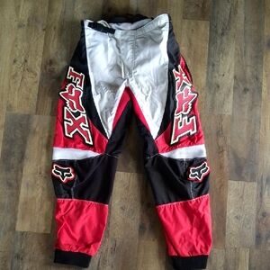 Fox Racing 180 Red, Black and White Honda Pants